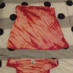 Lucky Brand tie dye swim suit